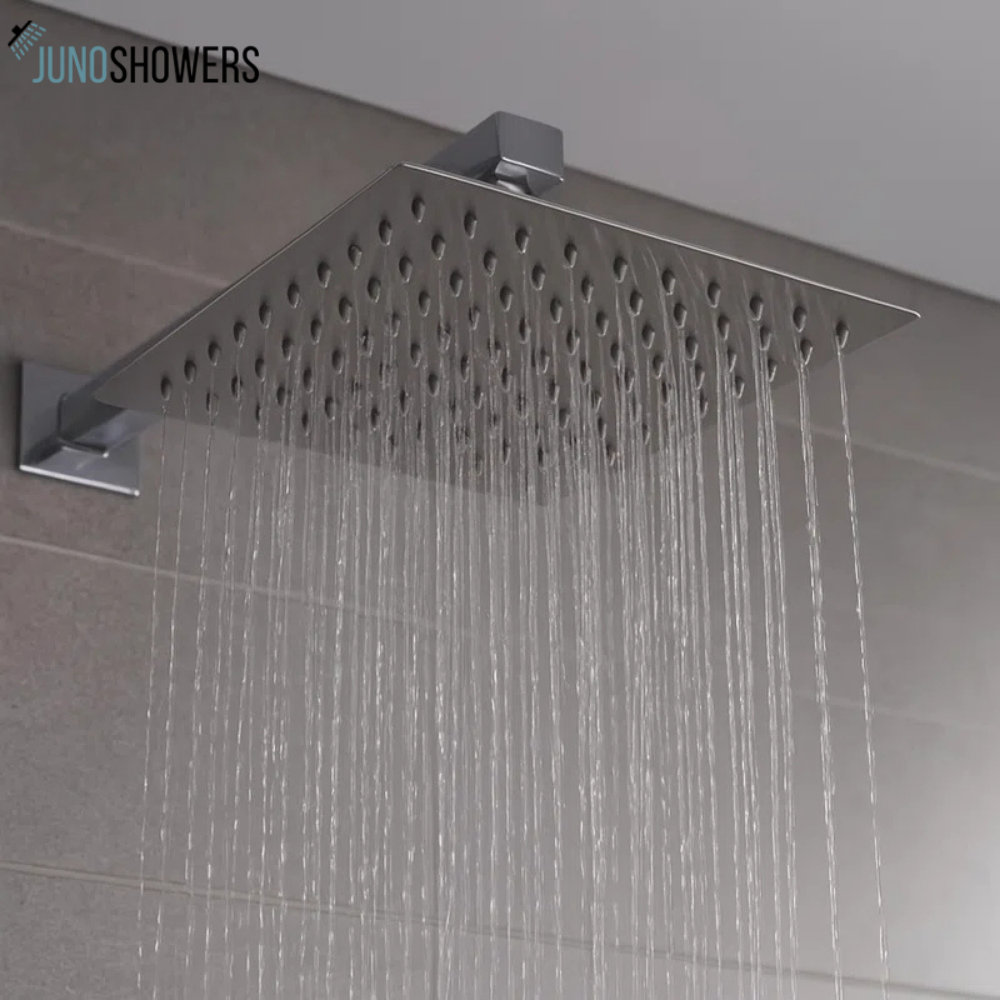 Juno Showers Juno Square And Round Shower Head Ceiling Mount Wall Mount ...