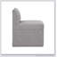 Chaise sans accoudoirs en tissu gris