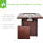 28" 50000 Outdoor Propane Gas Fire Pit Table - Square Textured Patio Fireplace Lid & Lava Rock For Courtyard, Patio, Balcony Gathering Balcony,