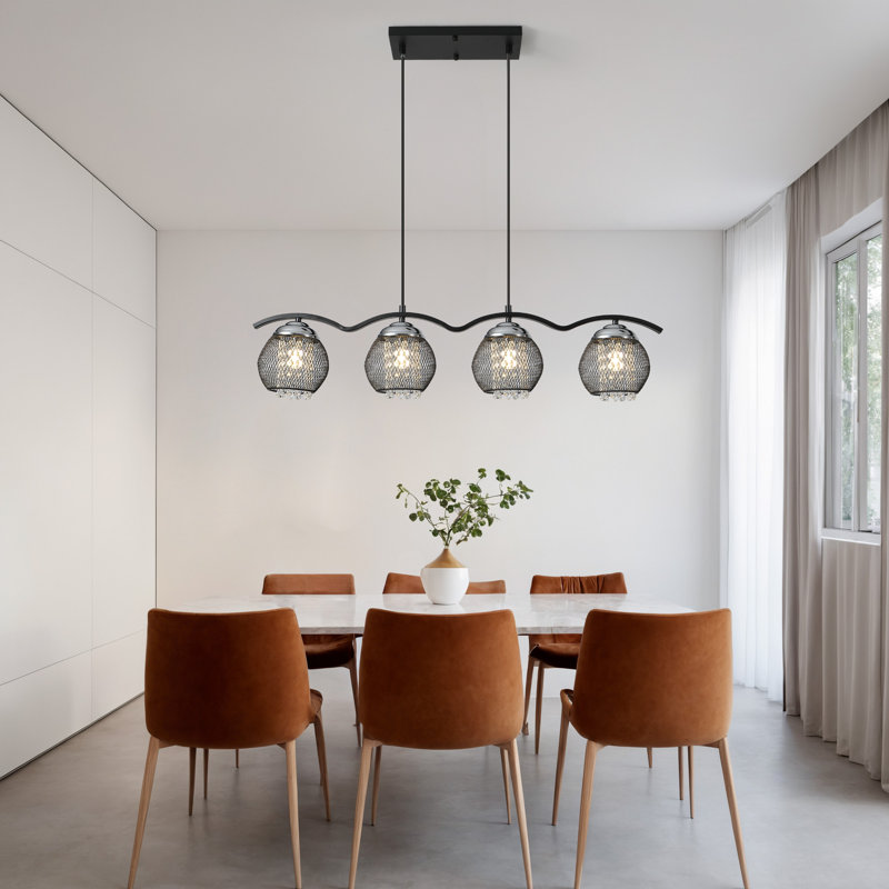 4 - Light Black Kitchen Island Pendant