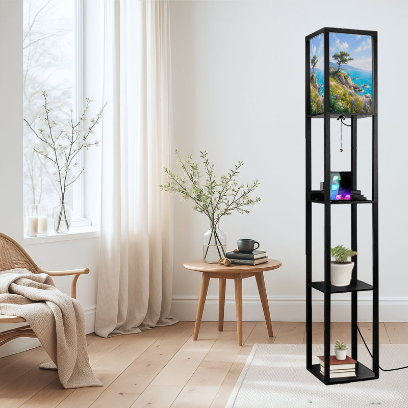 Lampe sur pied à DEL à intensité variable avec lumière DEL, 3 lumières colorées, pour la chambre du salon