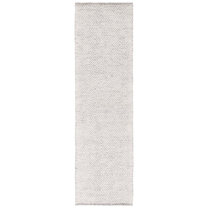 Tapis à motif géométrique tissé à la main Zahid, Tapis de couloir 2 pi 3 po x 20 pi