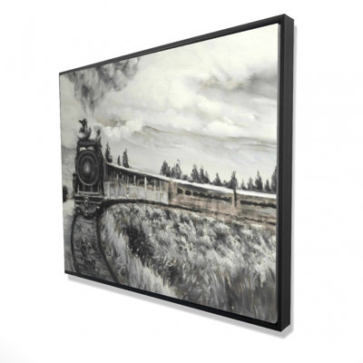 Steam Engine Train Print On Canvas