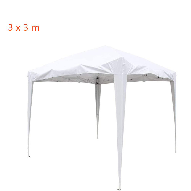 Adeen 3m x 3m Metal Pop-Up Gazebo, White