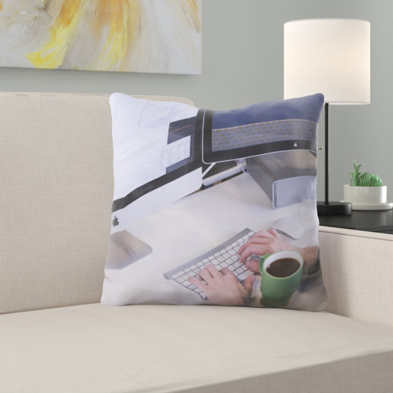 Microsuede Throw Pillow