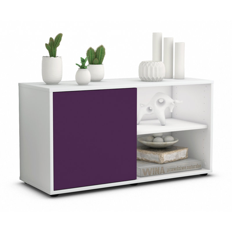 Jaren 91.8cm W Chest of Drawers, White/Purple