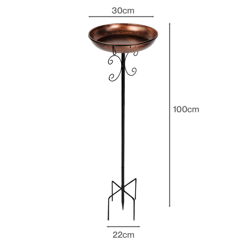 Steel Birdbath