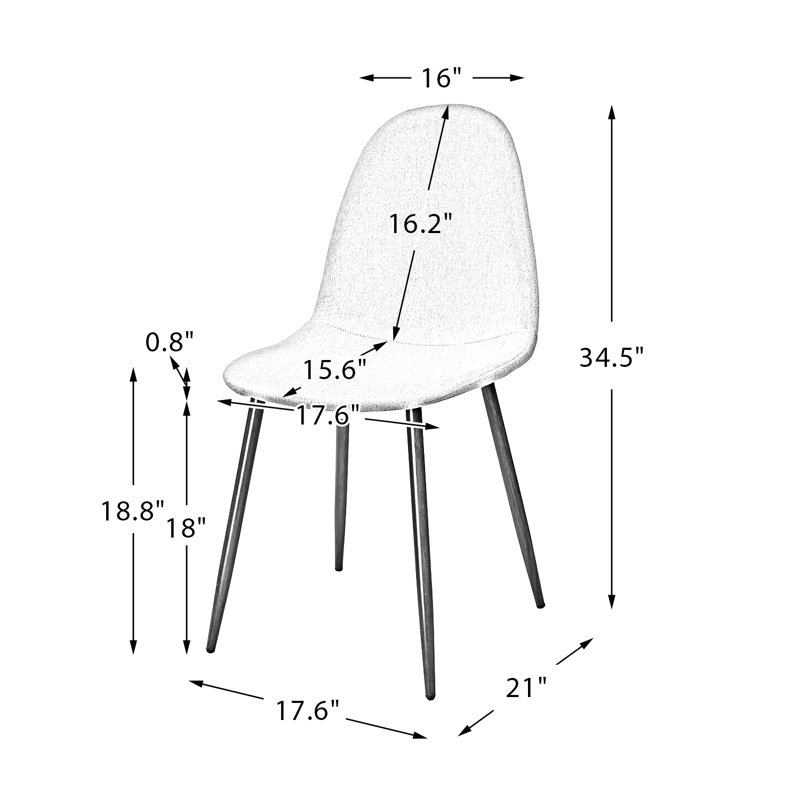 Chaise d'appoint Axia, Gris