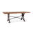 Eamon Acacia Solid Wood Top Metal Base Dining Table-1921090894-1936580706