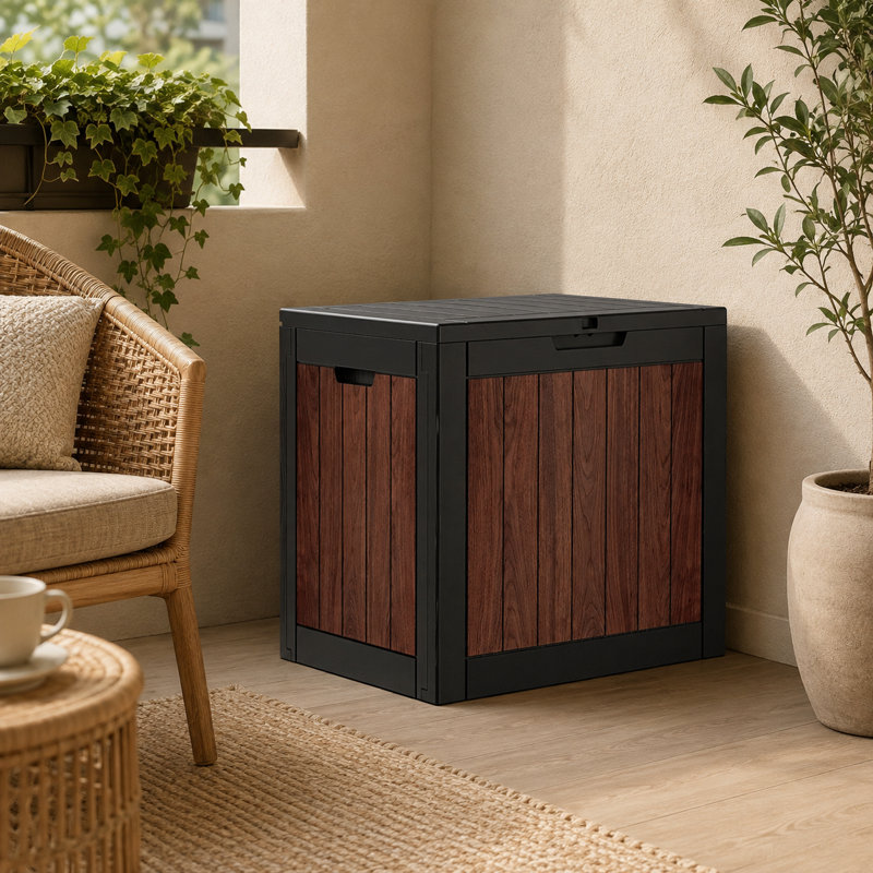 Boîte de rangement en résine pour l'extérieur Emperic Design
