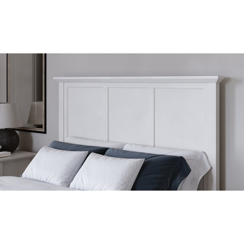 Grace Elephant Grey Double (4'6) Standard Bed, White