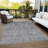 Machine Washable Indoor/Outdoor Chantille ACN1170 Gray-109514515