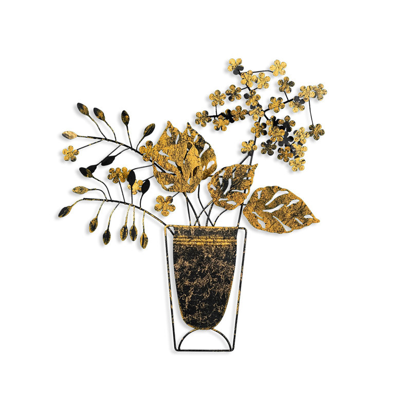 Handmade Decorative Metal Wall Accessory, 18.5 x 21.7 inches | 100% Metal, Thickness: 0.06 inches | Unique Hand-Painted Design, Wall-Mountable | Perfect for Home Decor, Adds Character & Style to Any Space