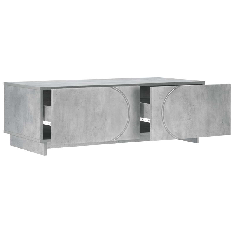 Coffee Table, 35cm H x 102cm W x 50.5cm D, Concrete Grey, Concrete Grey, Concrete Grey