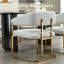 Upholstered Metal Armchair-792897552