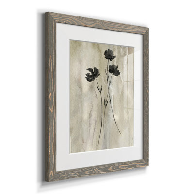 " Sumi-e Silhouette III " Oil Painting