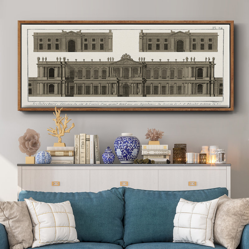 Buildings & Facades I- Framed Canvas