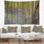 Tapisserie panorama à bluebell forestière en polyester avec accessoires suspendus inclus-28490393