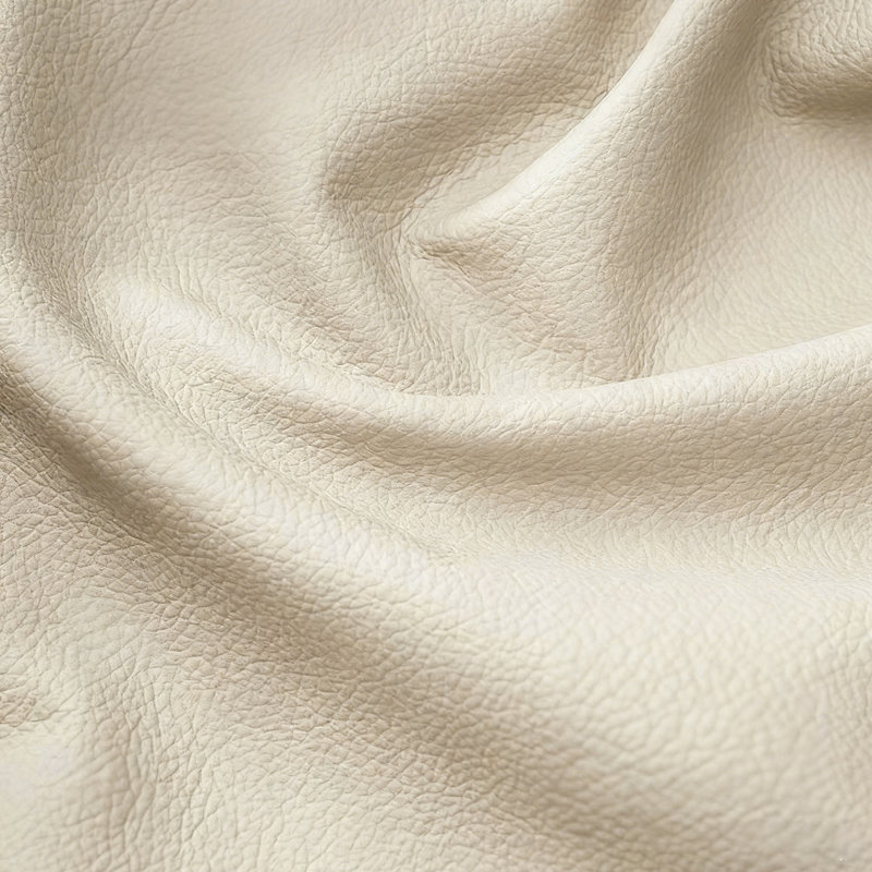 Canapé modulaire blanc en cuir véritable, H 37,8 po x l 102,36 po x P 39,37 po 