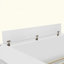 Lit plateforme double en bois avec 6 tiroirs, tablettes, bureau et garde-robe, blanc-1345322721