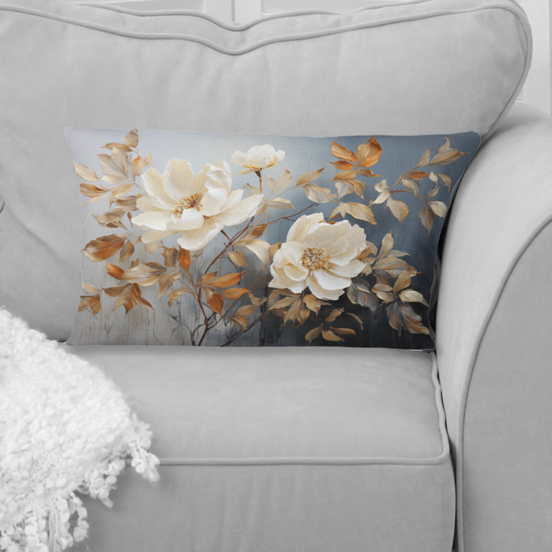 Coussin Blue Mute Botanicals II - Abstract Botanicals