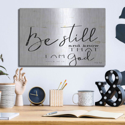 Be Still and Know That I Am God' by Cindy Jacobs, Metal Wall Art