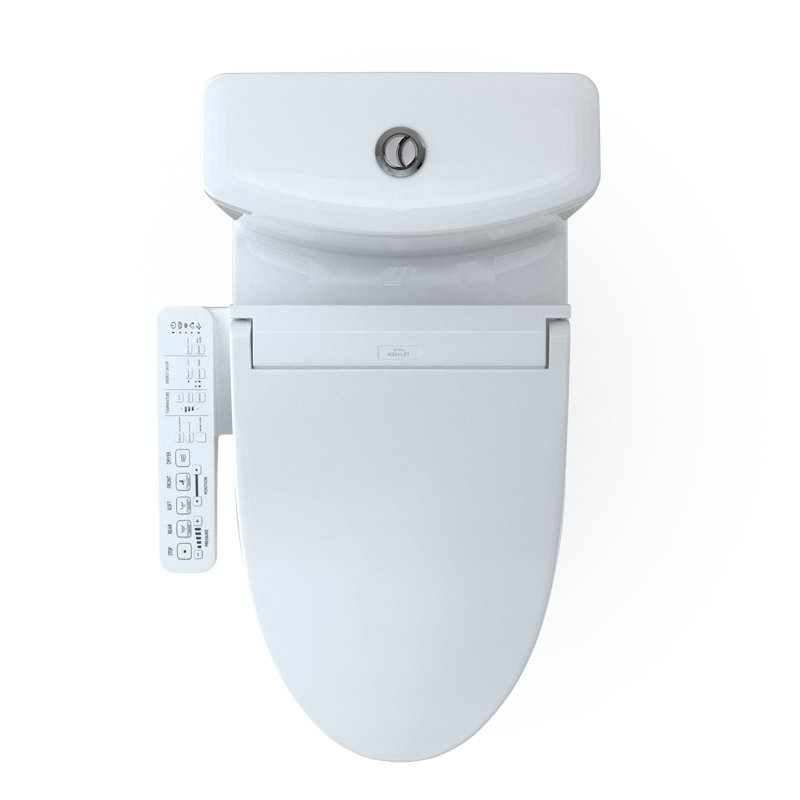 Aquia® Dual-Flush Elongated Bidet Toilet with Tornado Flush (Seat Included)