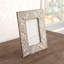 Iksu Antique White Floral Mango Wood Photo Frame-1765229161