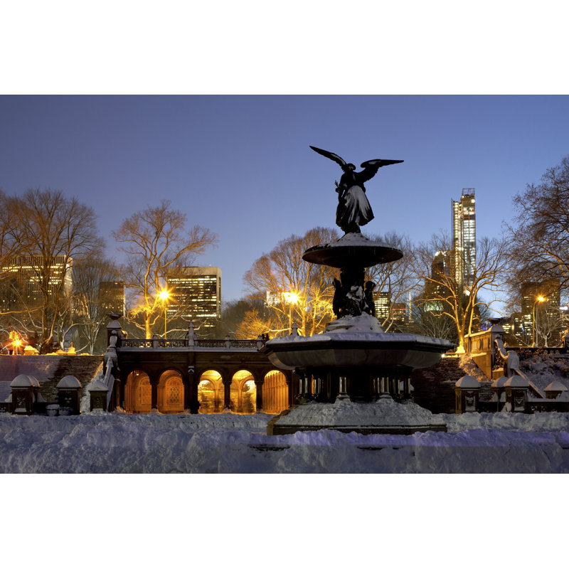 Bethesda Fountain - Photographie sur toile tendue, H 8 po x l 12 po