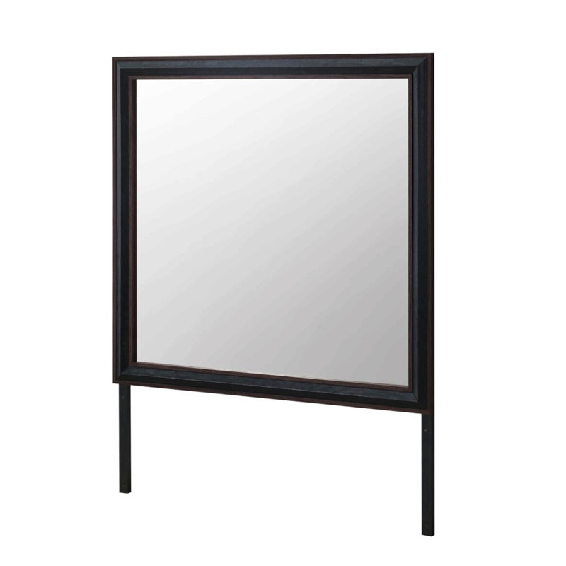 Miroir brun pour salle de bain