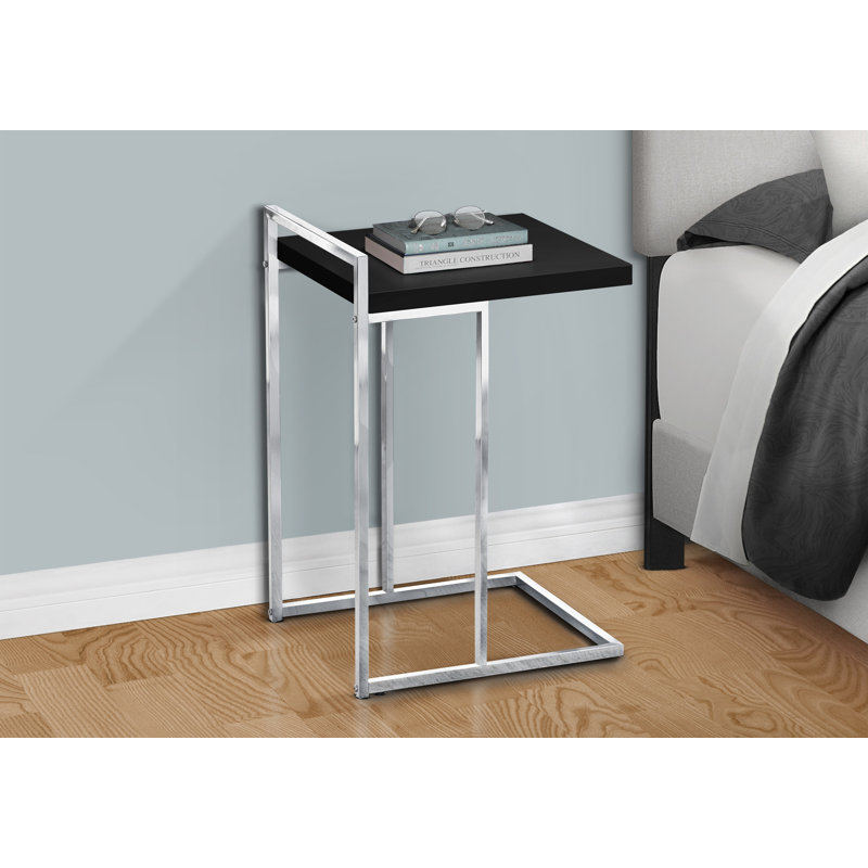 Table d'appoint, Noir, Argent argent