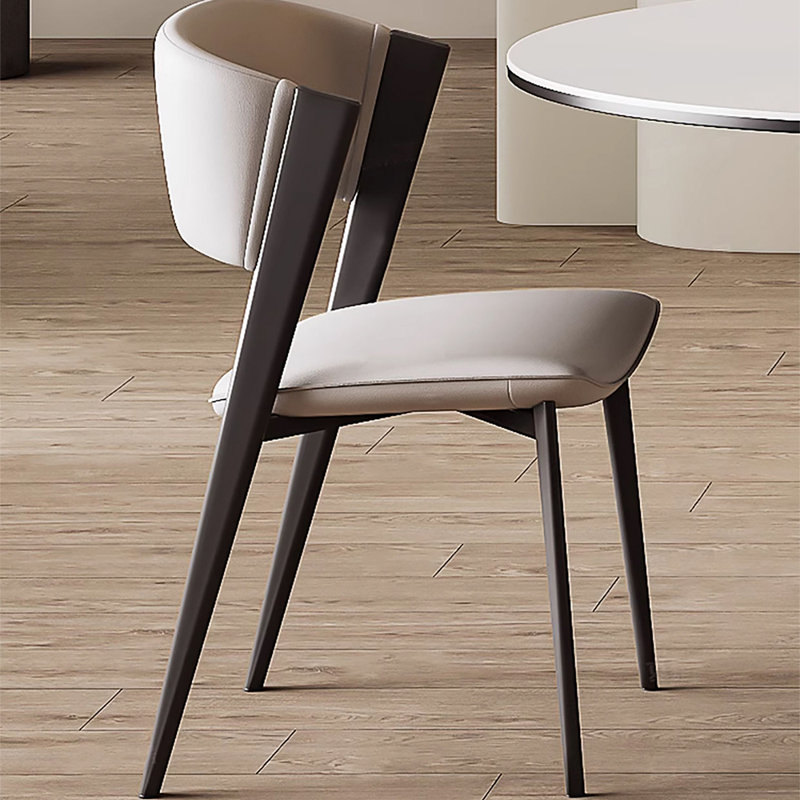 Oval simple sintered stone dining table set, 29.53"H x 55.12"L x 31.5"W