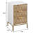 Nightstand With 3 Drawers, Mid-Century Modern End Table With Metal Feet