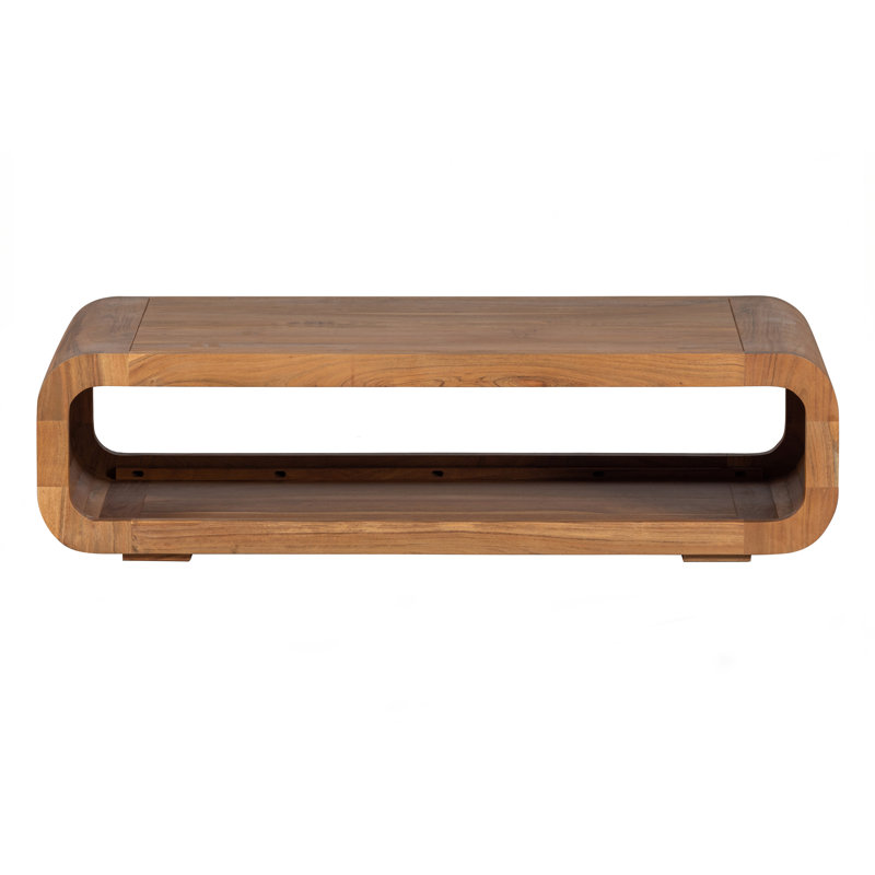 Solid Wood Open Coffee Table