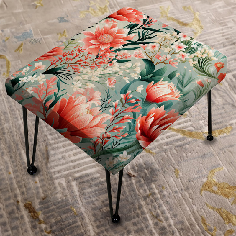Tropical Reef Adventure Pink Pattern - Tropical Rectangle Ottoman