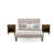 Brume beige / noyer antique