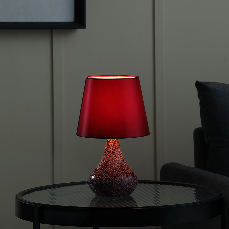 Lampe d'appoint en résine et verre craquelé Vindas