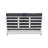 Dennet Silbury Outdoor White White Bench-114560401-114560403