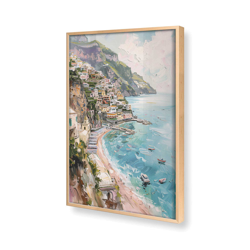 «Coastal Charm», impression encadrée sur papier par Azure Artisanal Studio, Érable brut, H 17 po x l 13 po x P 1,25 po