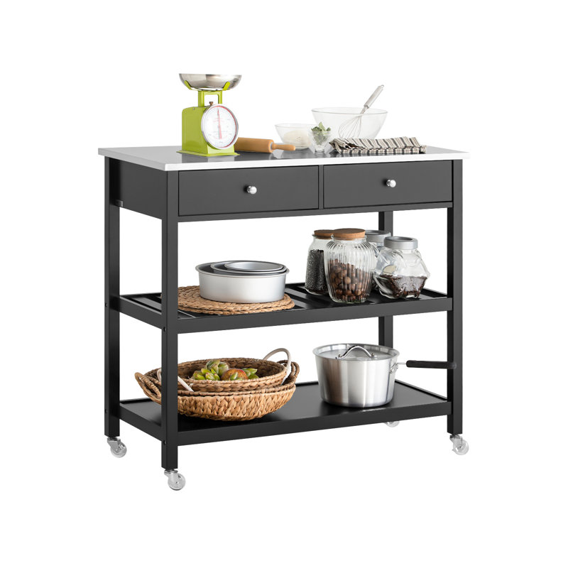 Blossom Kitchen Island, Black