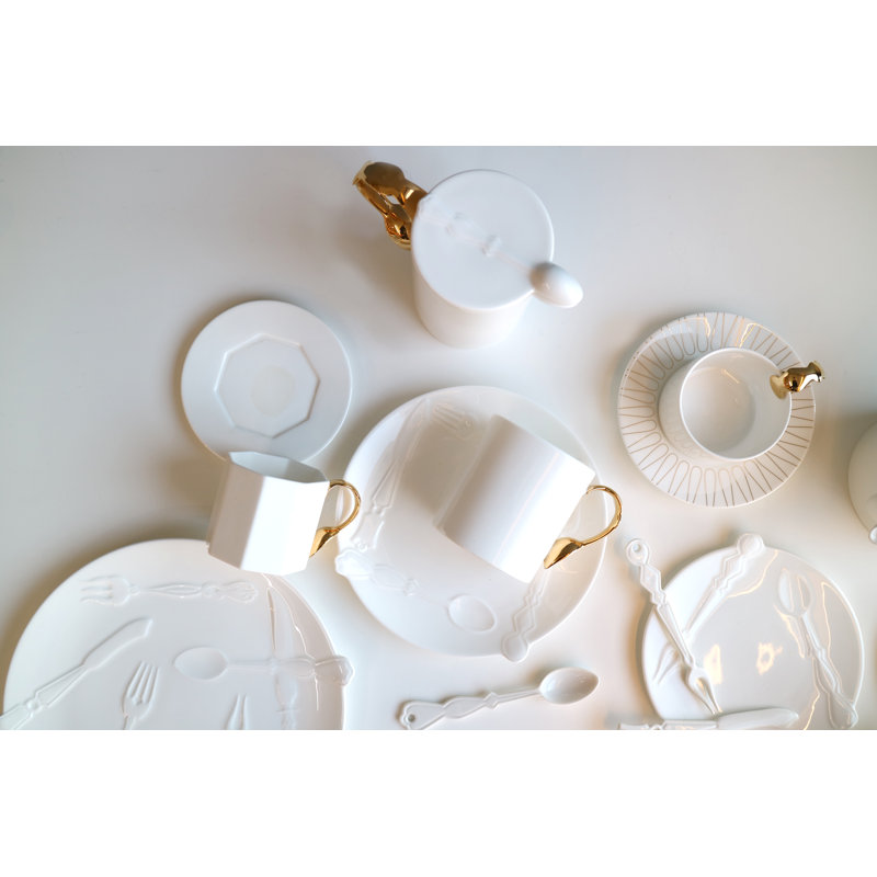 Cutlery Bone China Coffee Mug