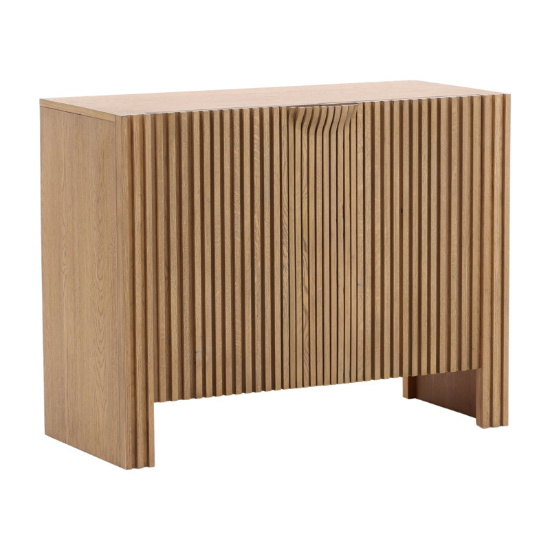Buffet en bois de chêne Minka Fallon, naturel, H 32 po x l 41 po x P 18 po