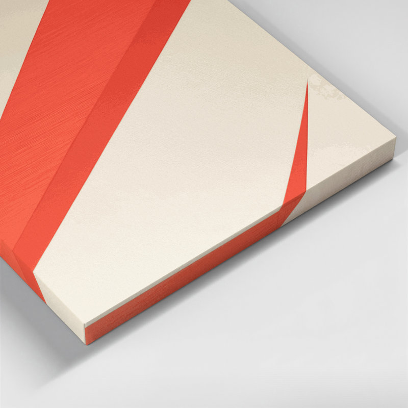 Minimalisme 93, art mural sur toile beige, H 12 po x l 18 po