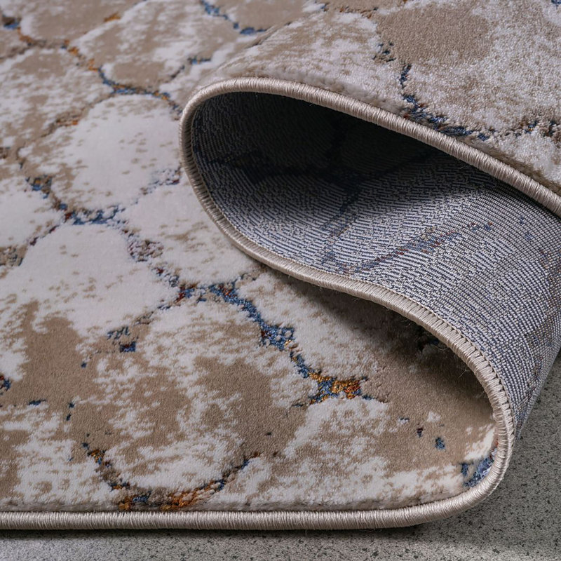 Tapis turc Chaiden-Crème, Rectangle 5 pi 3 po x 7 pi 2 po