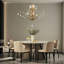 Lustre 29 branches en cristal 29,5 pouces