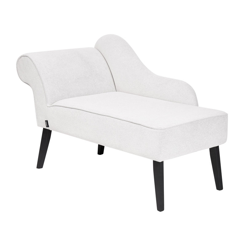 Ardeth Upholstered Chaise Lounge, Left Hand Facing, White