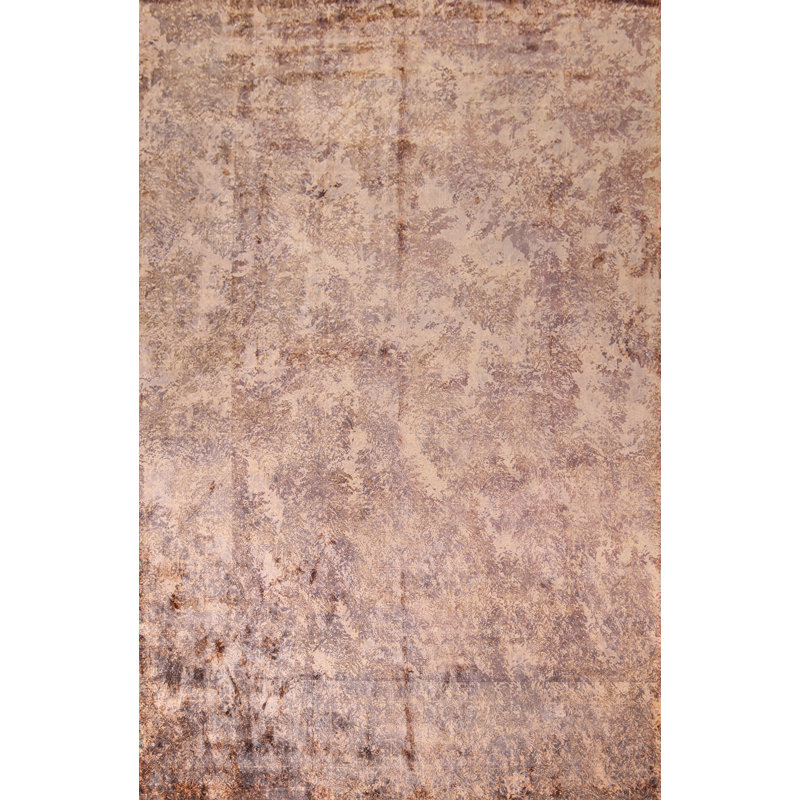 Tapis indien en laine noué à la main 8 x 11