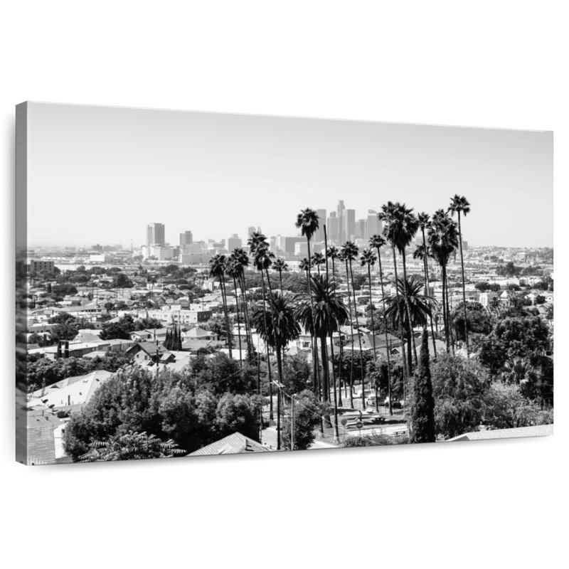 Ravi - Californie - vue de Los Angeles, H 24 po x l 36 po