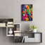 Art mural en verre épique «Tropical Parrot» par Dean Russo, 16 po x 24 po-117481585