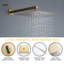 12 Inch Thermostatic Wall Mounted Rainfall Shower System with Rough-in Valve-83255230